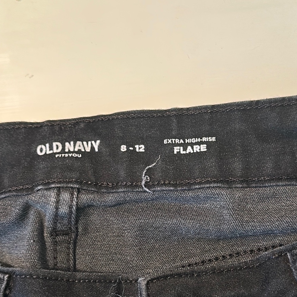 Old Navy Black Extra High-Rise Flare
